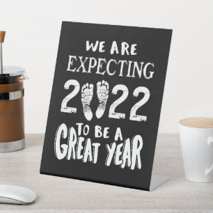 Signe De Table Pregnancy Announcement 2022 We Are Expecting