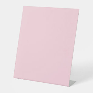 Signe De Table Présentoir Carte et Cadeaux Rose Pâle Nom Âge Anni