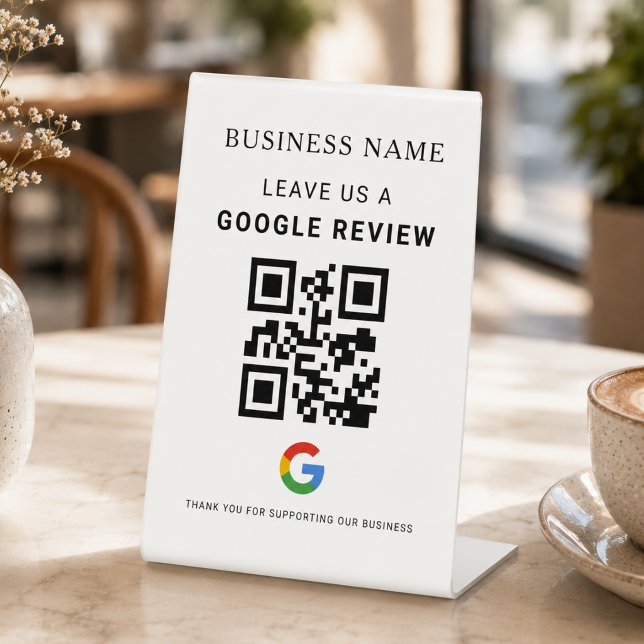 Signe De Table Présentoir de Google Review pour table (Créateur téléchargé)