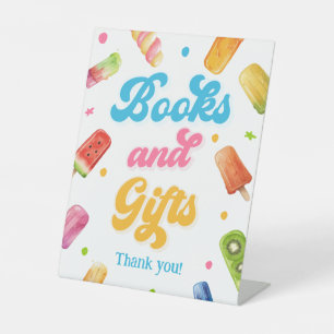 Signe De Table Prêt à pop Baby shower Ppopsicle Livres et Cadeaux