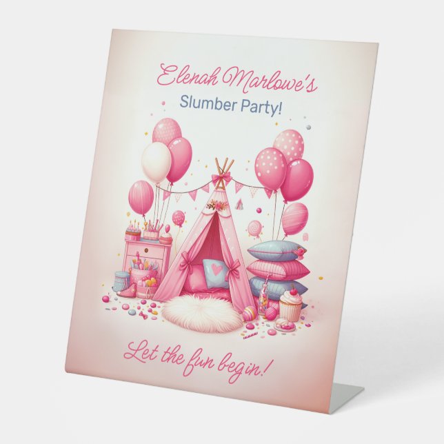 Signe De Table Princesse Teepee & Coussin Stwood Anniversaire (Recto)