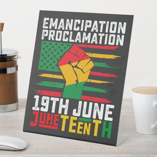 Signe De Table Proclamation d'Émancipation du 11 juin Liberté noi (In SItu)