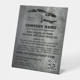 Signe De Table Publicité de concessionnaire automobile à effet de