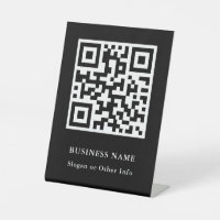 QR Code Black Modern Business