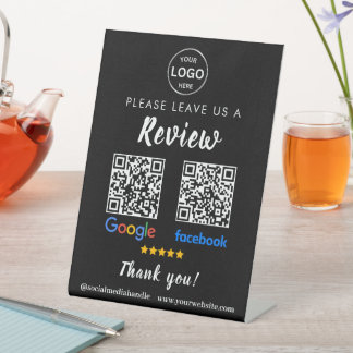 Signe De Table Qr Code Google Commentaires Facebook Business Revi
