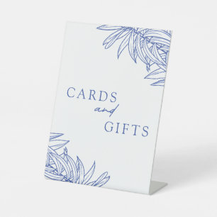 Signe De Table Quelque chose de bleu simple Cartes et cadeaux Bot