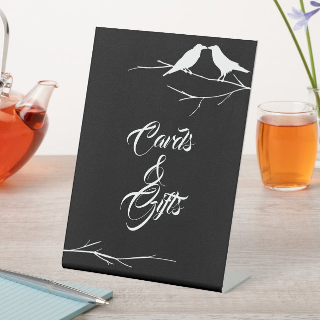 Signe De Table Ravens Cartes et Cadeaux de Mariage Gothique (In SItu)