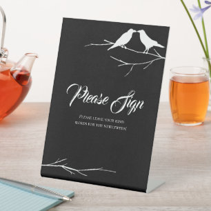 Signe De Table Ravens gothique Mariage livre d'invité