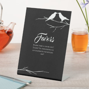 Signe De Table Ravens Mariage gothique Faveurs