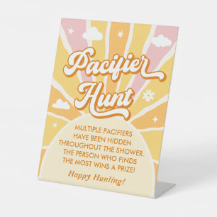 Signe De Table Ray of Sunshine Baby shower Jeu de chasse pacifiqu