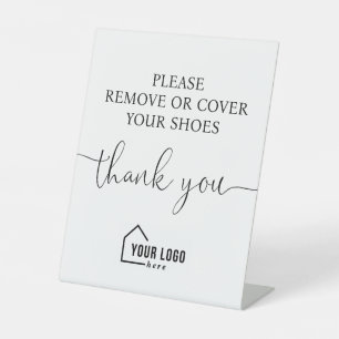 Signe De Table Realtor noir blanc S'il vous plaît supprimer des c