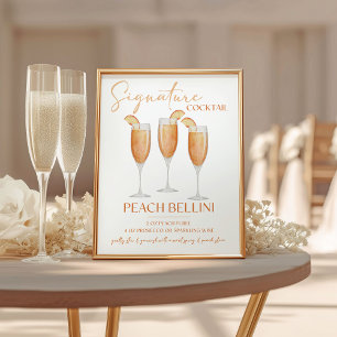Signe De Table Recette de cocktail signature Peach Bellini