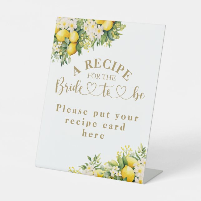 Signe De Table Recette de Fête des mariées d'été moderne au citro (Recto)