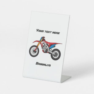 Signe De Table Red dirt bike motorcycle