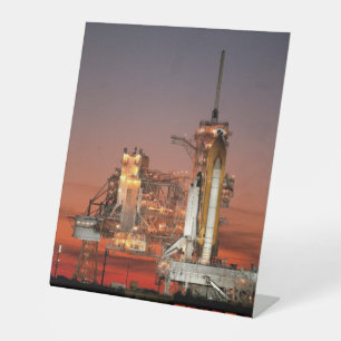 Signe De Table Red Sky for Space Shuttle Atlantis Launch