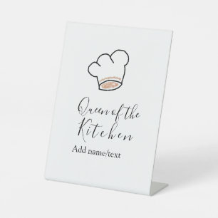 Signe De Table Reine de la cuisine chef cuisine ajouter nom couro