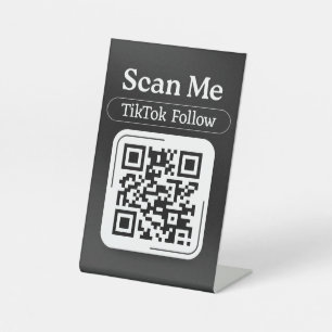 Signe De Table Rejoignez notre code QR TikTok   Suivre TikTok   É