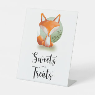 Signe De Table Renard - baby shower friandises et douceurs