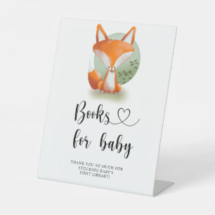 Signe De Table Renard des Bois - livres pour bébé