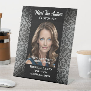 Signe De Table Rencontrez l'auteur frontière texturée