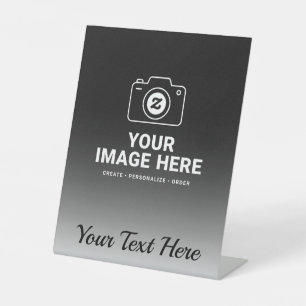Signe De Table Rendez-le vôtre avec votre photo et texte préférés
