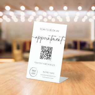 Signe De Table Rendez-vous au livre Code QR