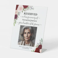 Réservé en souvenir affectueux Mariage bohème roug
