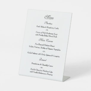 Signe De Table Restaurant élégant Menu Style Café Restaurant