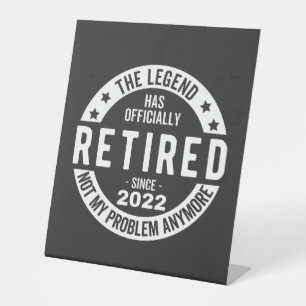 Signe De Table Retired