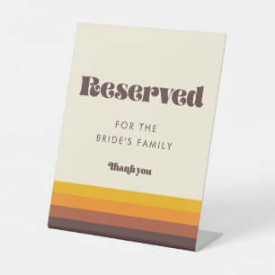 Signe De Table Retro 60s Vintage Mid Century Mariage Réservé