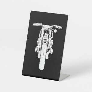 Signe De Table Retro Vintage Motorcycle J'aime mon Motorbik