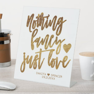Signe De Table Rien De Fancy Juste Amour Micro Mariage Gold Hea