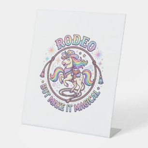 Signe De Table Rodéo de licorne mais rendez-le magique drôle cade