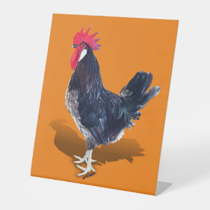 Signe De Table Rooster de Minorque