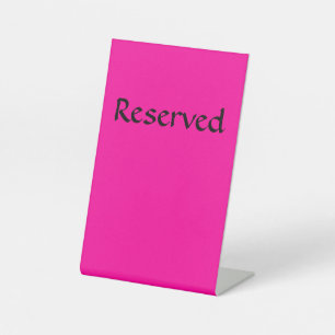 Signe De Table Rose chaud solide