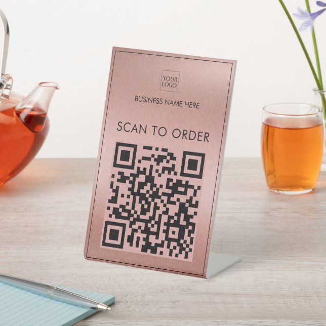 Signe De Table Rose Gold Logo Analyse d'entreprise pour commander (In SItu)