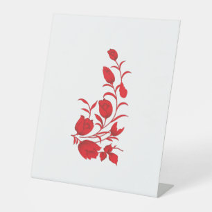 Signe De Table Rose Madder, design floral Thunderbird