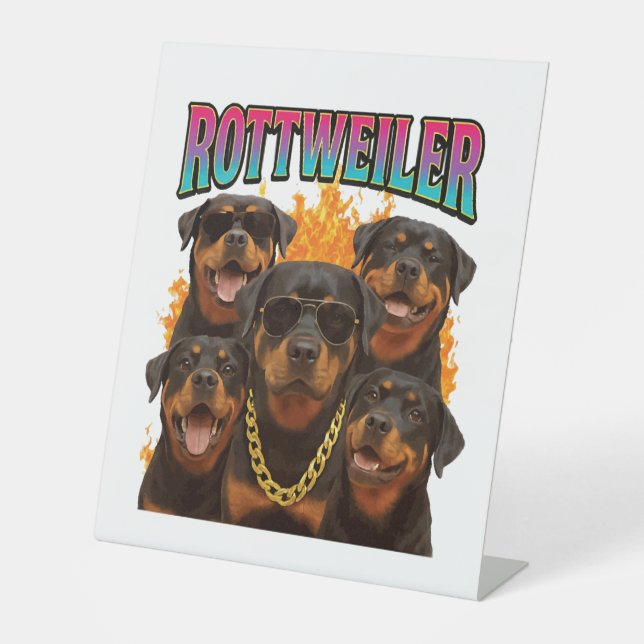 Signe De Table Rottweiler (Recto)