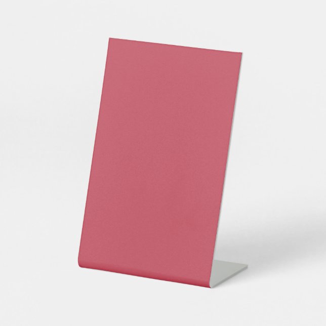 Signe De Table Rouge brique (couleur solide) (Recto)