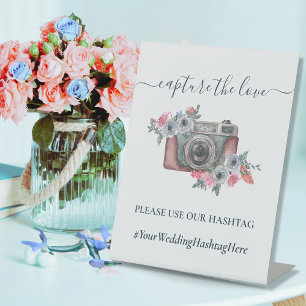 Signe De Table Rustique Capture Le Hashtag Mariage d'Instagram Lo