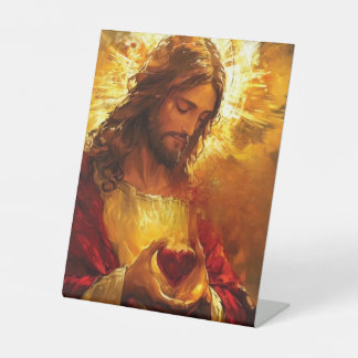 Signe De Table Sacred Heart of Jesus