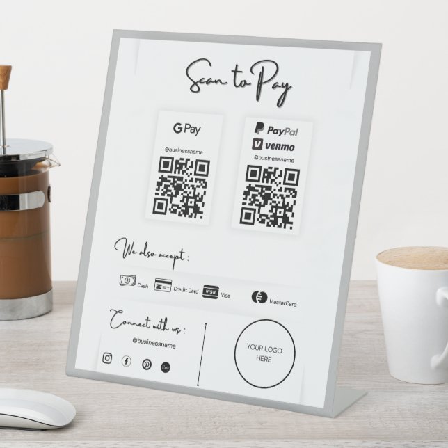 Signe De Table Sacrer pour payer (In SItu)