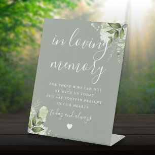 Signe De Table Sage Green In Love Mémoire Mariage