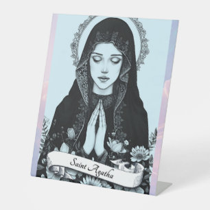 Signe De Table Saint Agatha de Sicile Patron des Infirmières