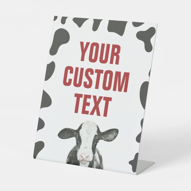 Signe De Table Saint-Vache rouge 1er anniversaire (Recto)