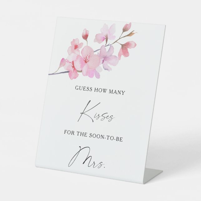 Signe De Table Sakura - Combien de baisers jeu de douche de nage (Recto)