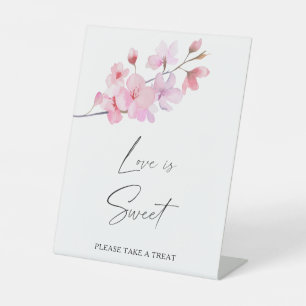 Signe De Table sakura - l'amour est doux, prenez une friandise