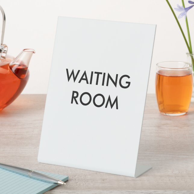 Signe De Table Salle d'attente (In SItu)