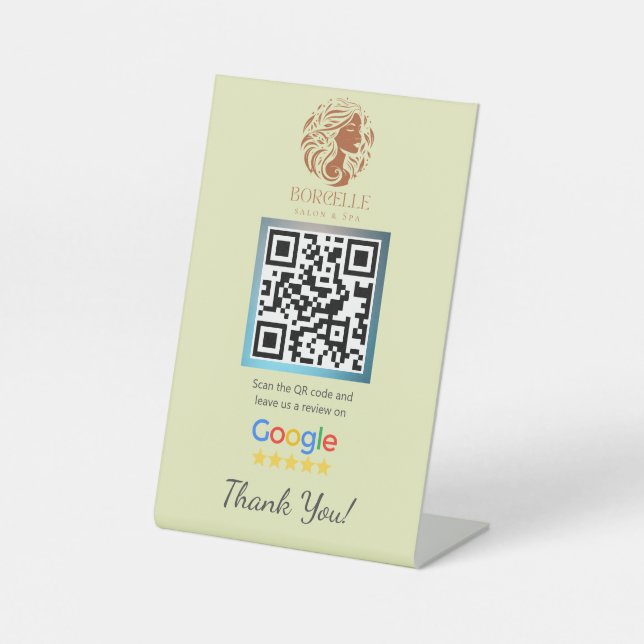 Signe De Table Salon Jaune Google Comptoir de commentaires Stand  (Recto)