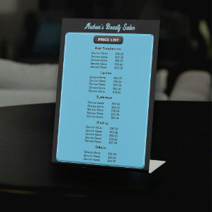 Signe De Table Salon moderne minimaliste bleu noir moderne Servic